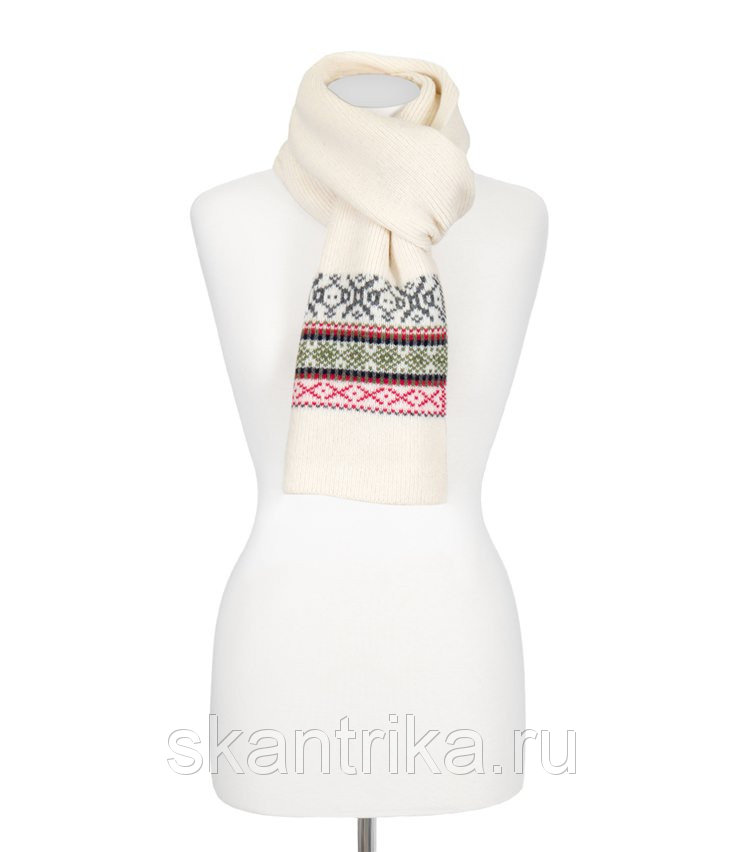 Жаккардовый шарф от интернет-магазина натурального трикотажа "SKANTRIKA"