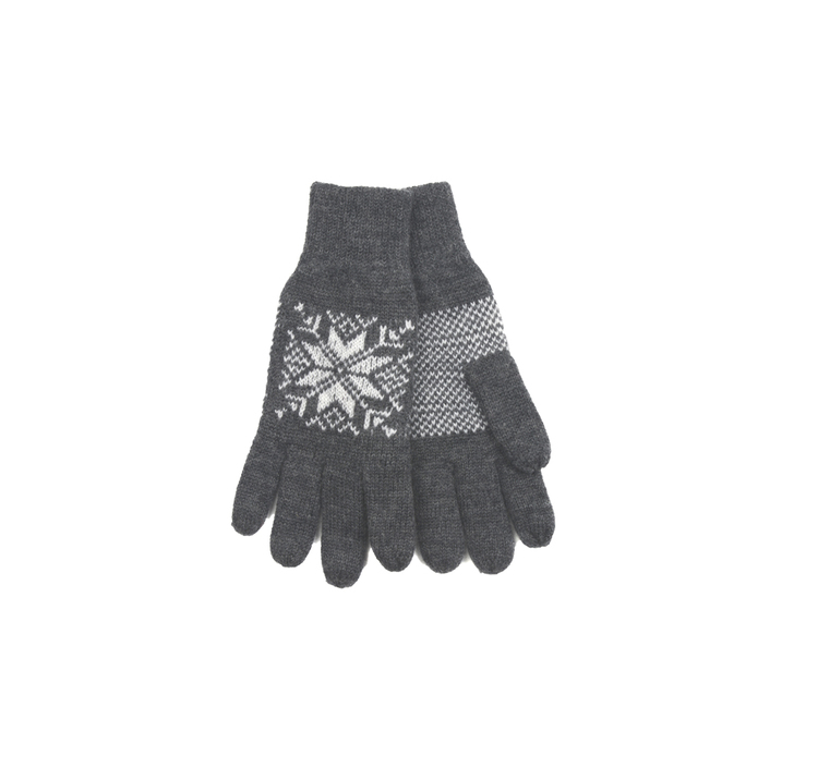 Перчатки унисекс Snowflake 403 от интернет-магазина натурального трикотажа "SKANTRIKA"