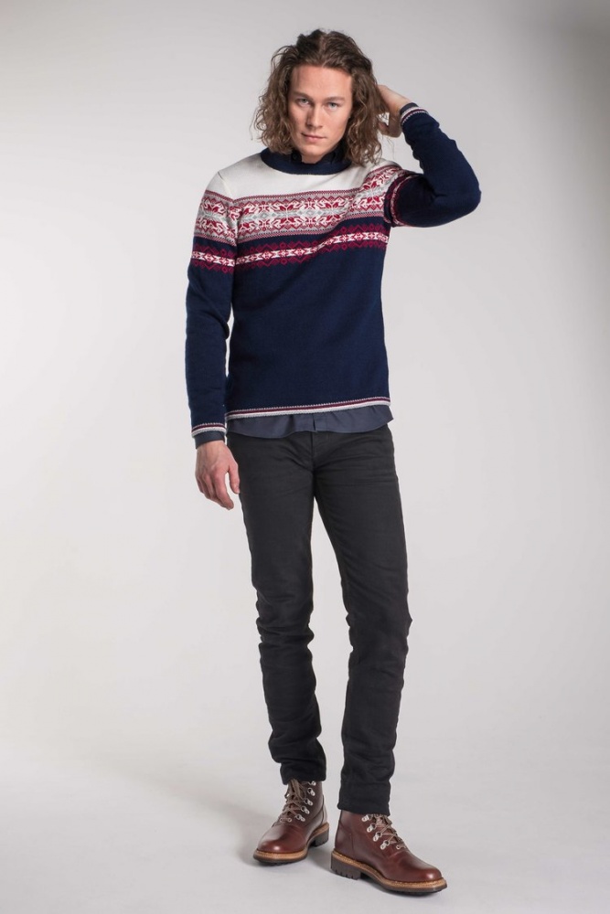 Пуловер мужской Vikersund 339 от интернет-магазина натурального трикотажа "SKANTRIKA"